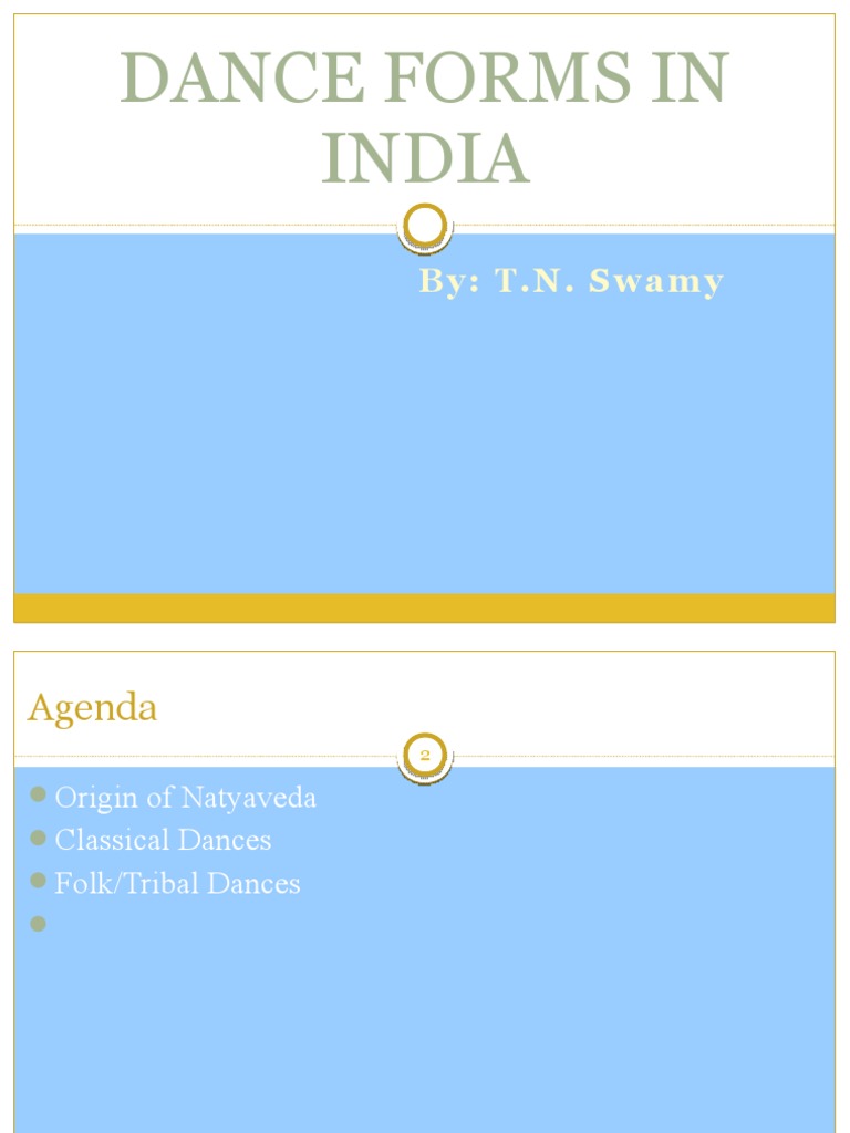 Dance Forms in India PDF