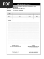 Contoh checklist pekerjaan