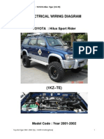 2001-2002 Toyota Hilux Tiger 1KZ-TE Wiring Diagram PDF