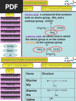 Matriculation Chemistry (Amino Acids) Part 1