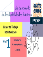 Programa de Desarrollo de Habilidades Básicas. Cuadernillo de Trabajo. Nivel 1.