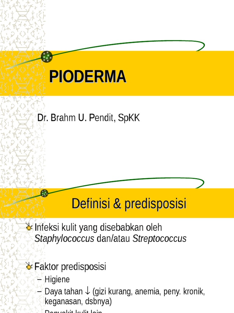Pioderma: Infeksi Kulit Bakteri | PDF | Griya & Taman