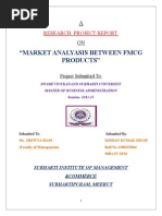 COMPARITIVE ANALYASIS BETWEEN FMCG PRODUCTS.doc