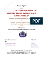 CONSUMER TRENDS IN AIRTEL MOBILE COMMUNICATION LIMITED.doc