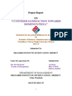 Download CUSTOMER SATISFACTION TOWARDS DOMINOS PIZZAdoc by lokesh_045 SN267738566 doc pdf