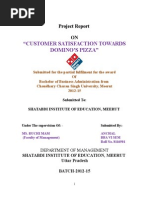 Download CUSTOMER SATISFACTION TOWARDS DOMINOS PIZZAdoc by lokesh_045 SN267738566 doc pdf