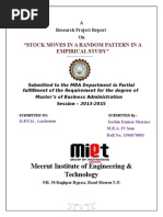 Empirical Study of Indian Stock Market