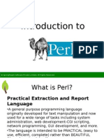 Introduction to Perl - SpringPeople