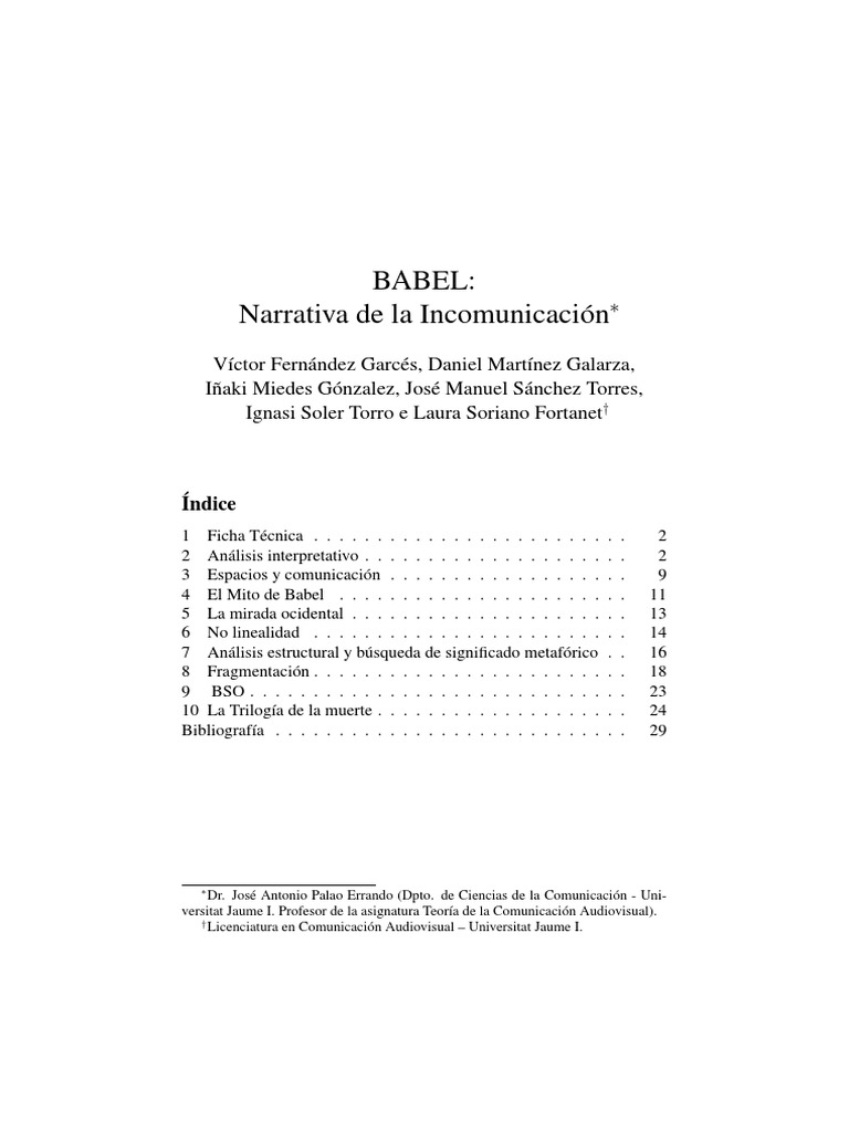 Babel | PDF