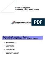 Optimizing Process and System of Auxiliary Machine to Zero Defect Effect