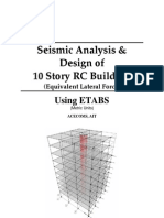 Seismic Analysis & Design of 10 Story RC Building Using ETABS