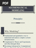 Introduction Principles of Mathematical Modeling