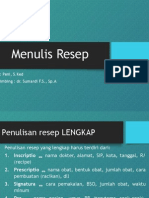 Penulisan resep 