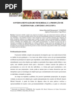 Governamentalidade Neoliberal e Produção de Subjetividades