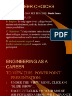 Careers in Engineering David Jones