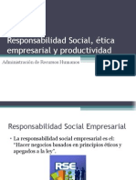 Responsabilidad Social, Ética Empresarial y Productividad