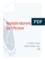 Negotiable Instruments and Indian Law