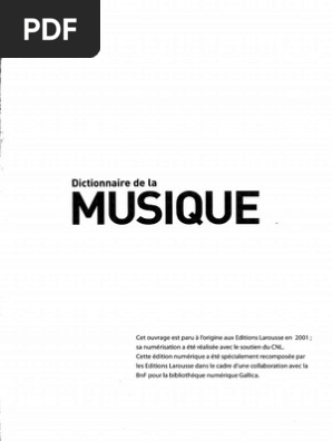 Dictionnairedelamusiquepdf - 