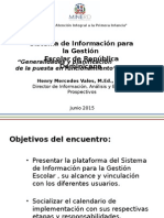 Compromiso #7: Sistema de Información para La Gestión Escolar de República Dominicana - Ing. Henry Mercedes, MINERD