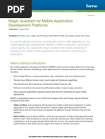 Gartner Magic Quadrant For Mobile Application