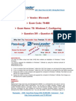 Premium Microsoft 70-680 574q Exam PDF Dumps For Free Share 351-400-Libre