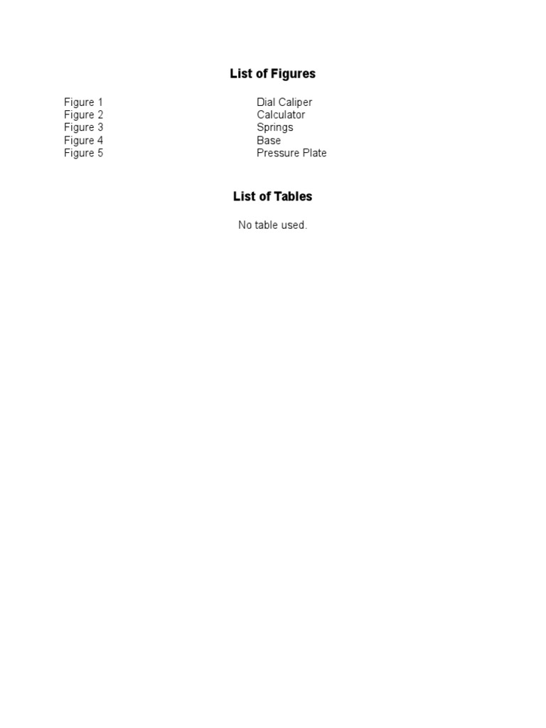 List of Figures + Tables | PDF