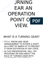 Turning Gear an Operation Point of View