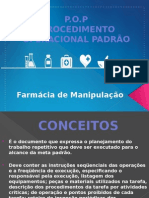 P.O.P Procedimento Operacional Padrão: Farmácia de Manipulação