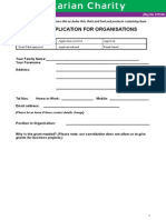 Grant Form Organisation 2015
