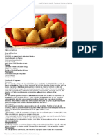 Receita Coxinha Galinha