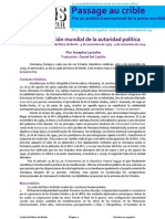 La Actualidad Internacional en Una Nota Crítica