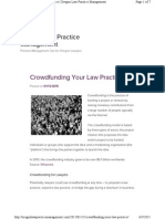 Crowdfunding Your Law Practice