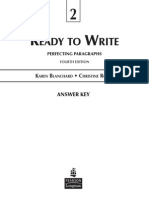 Ready To Write 2 - Answer Key