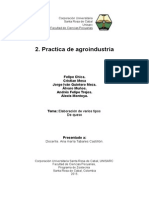 Informe de Agroindustria Quesos.