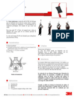 Cinta anti trauma R-100 ficha técnica  caracteres