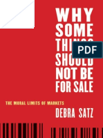 Debra Satz Why Some Things Should Not Be For Sale - The Moral Limits of Markets Oxford Political Philosophy 2010 PDF