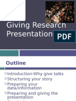 Research Presentation Guide: Structure, Data, Storytelling