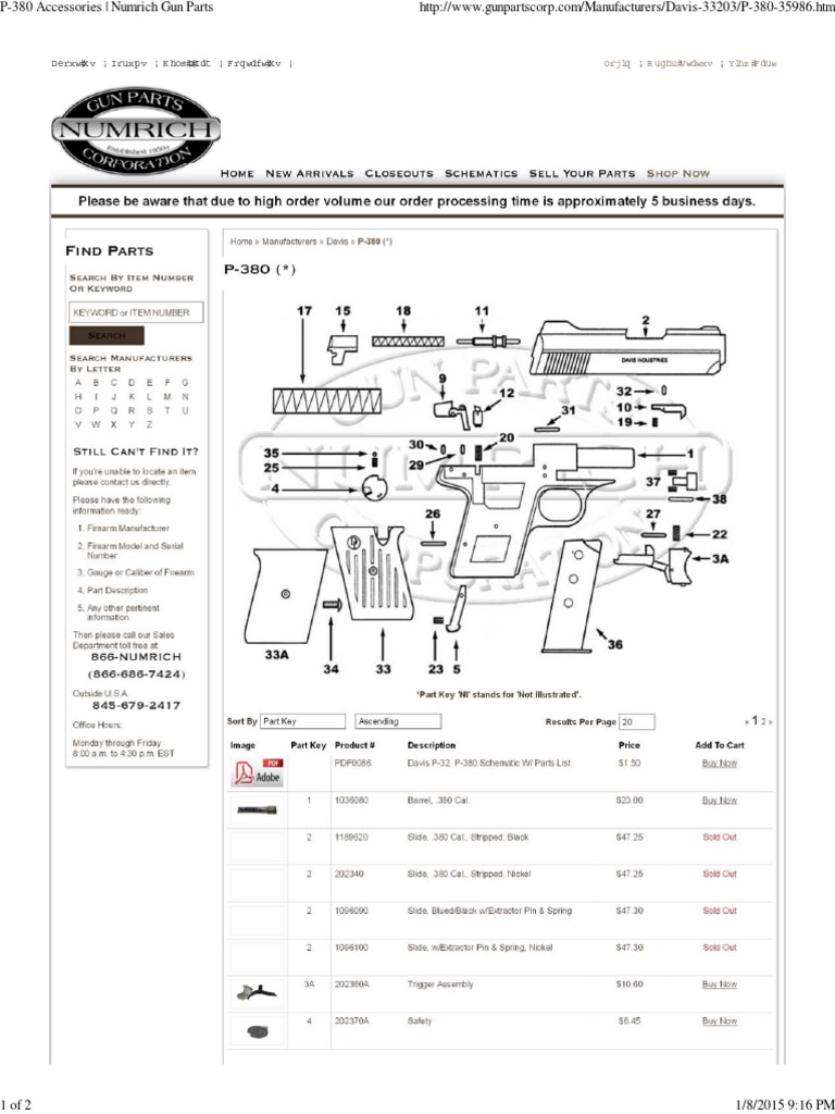 P380 Accessories Numrich Gun Parts PDF
