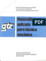 Libro GTZ - Matematica Aplicada Para Tecnica Mecanica