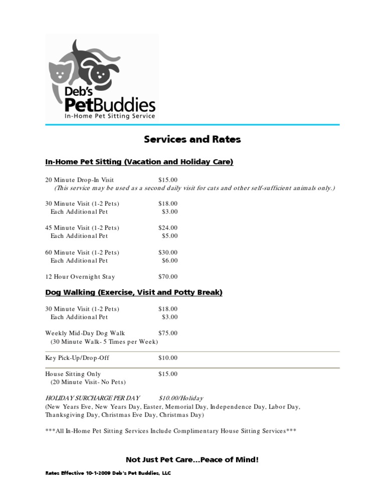 Services and Rates | PDF