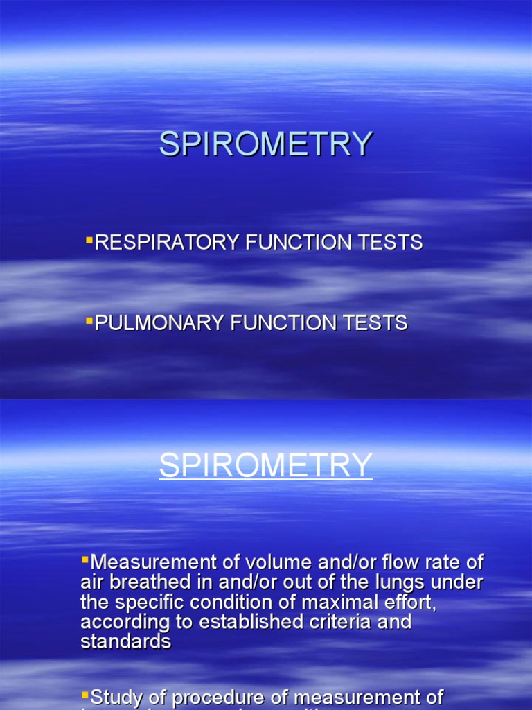 Spirometry PDF Exhalation Lung