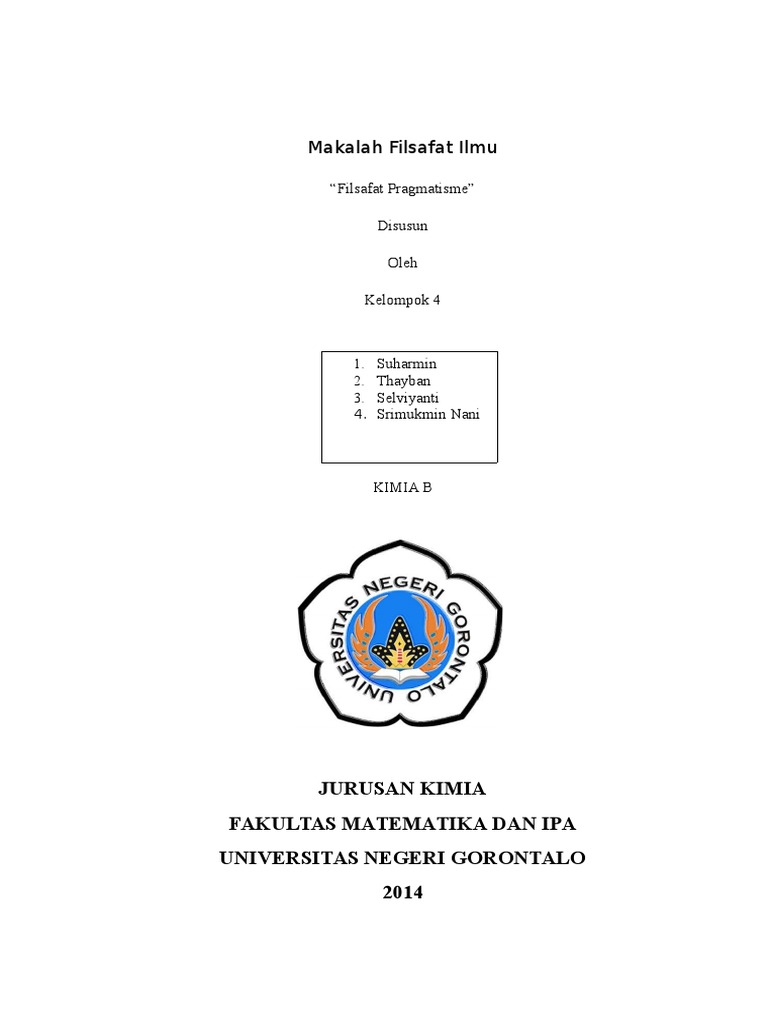 Makalah Filsafat Pragmatisme
