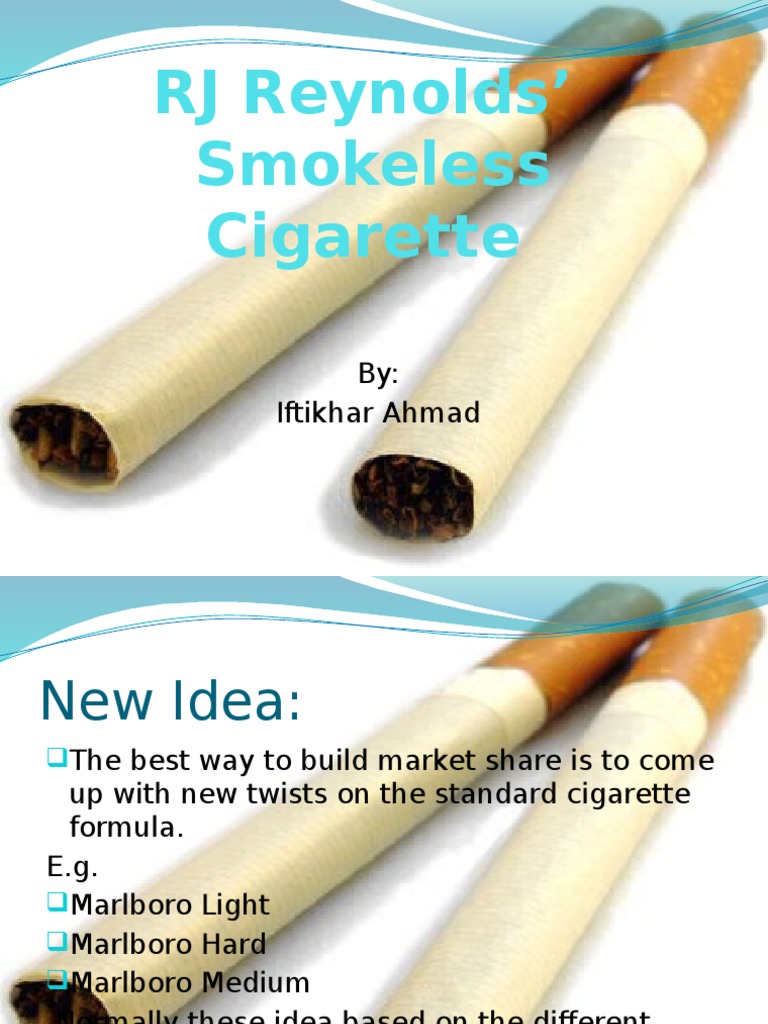 Analysis of RJ Reynolds' Failed Attempts to Launch Smokeless Cigarettes