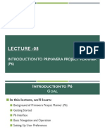 Introduction to Primavera Project Planner P6 v6