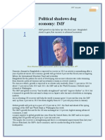IMF Issue:: Political Shadows Dog Economy: IMF