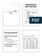 Representing Integer Data: BCD: Binary-Coded Decimal