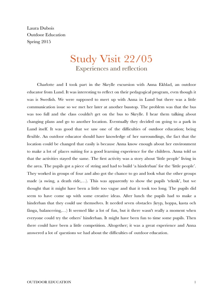Insights from Skrylle Outdoor Education | PDF | Language Arts ...