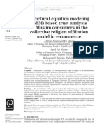Structural Equation Modeling (SEM) Based Trust Analysis of Muslim Consumers in The Collective Religion Affiliation Model in E-Commerce