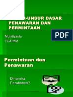 Unsur Dasar Penawaran Dan Permintaan