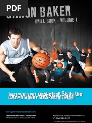 Ganon Baker Basketball Drill Book - Volume 1